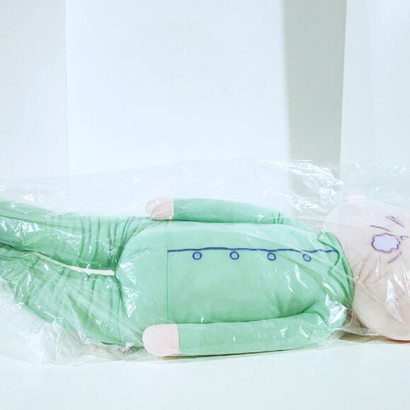 New BIG Toreba Exclusive Sleepy Old Man Plush Human Hug Pillow 80cm Japan Funny - Picture 2 of 3